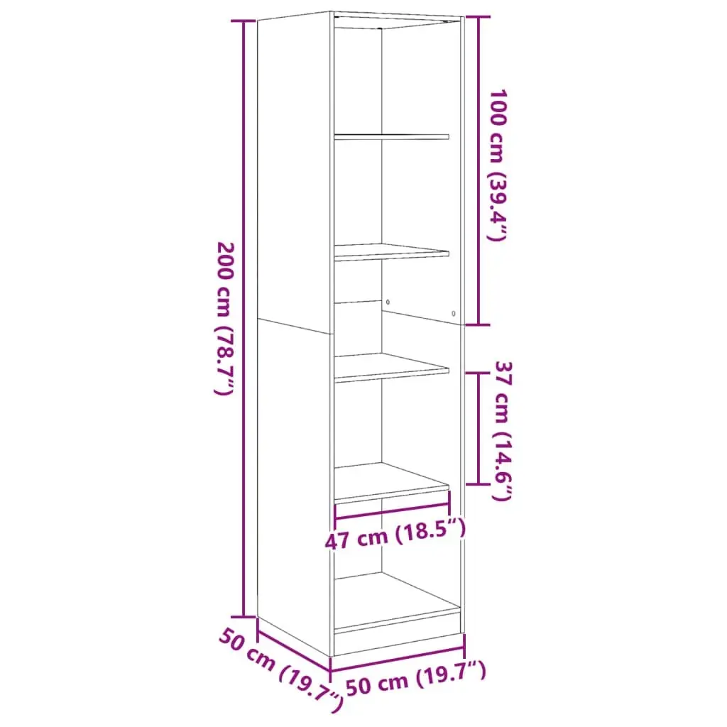 White Storage Cabinet with 5 Compartments