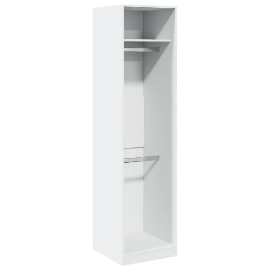 White Wardrobe Cupboard for Storage 50x50x200 cm