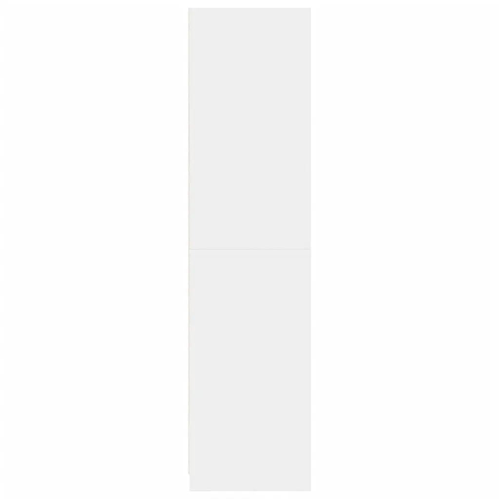 Engineered Wood White Wardrobe Cupboard 100x50x200cm