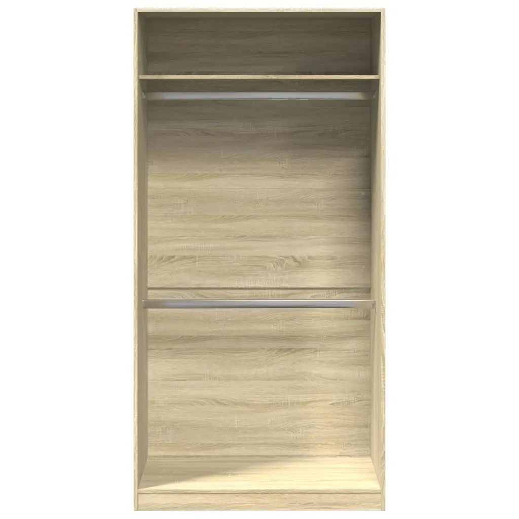 Wardrobe Cupboard 100x50x200cm with 2 Compartments