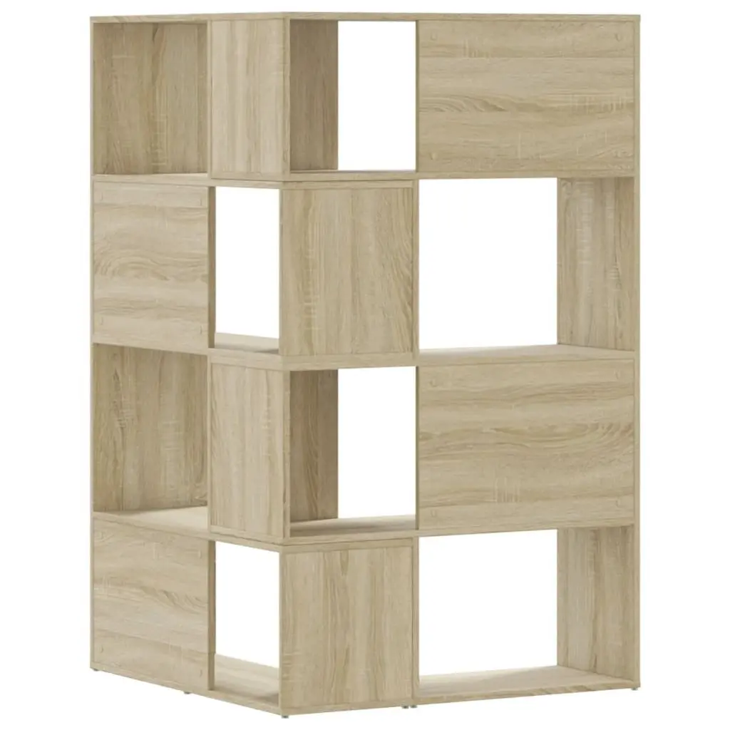 4-Tier Corner Bookcase in Sonoma Oak