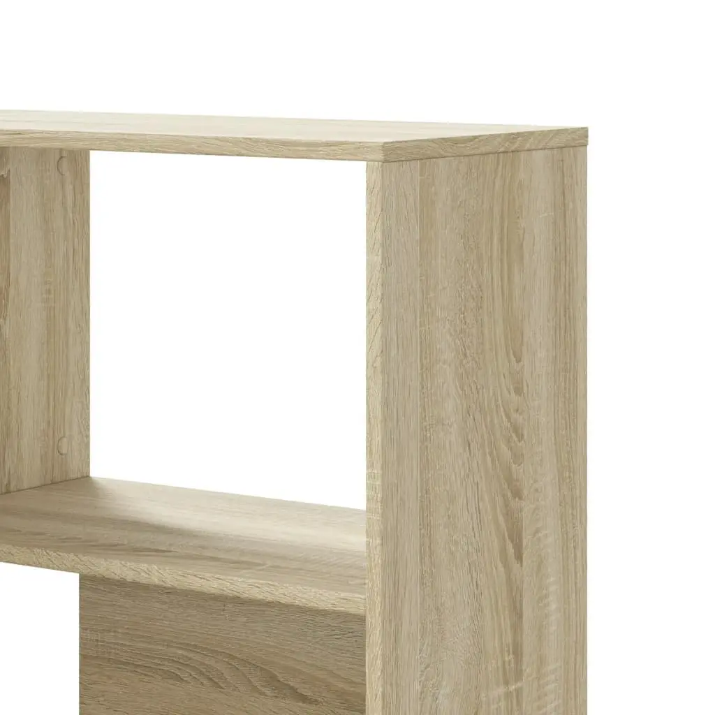4-Tier Corner Bookcase in Sonoma Oak