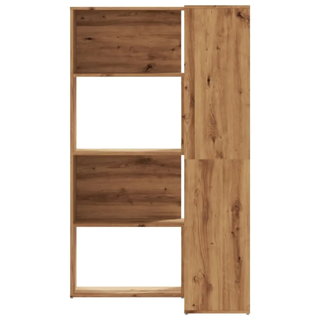 4-Tier Corner Bookcase in Brown