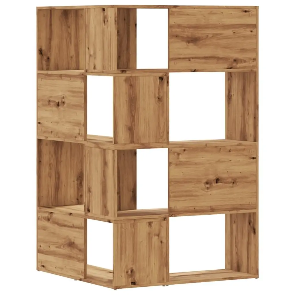 4-Tier Corner Bookcase in Brown