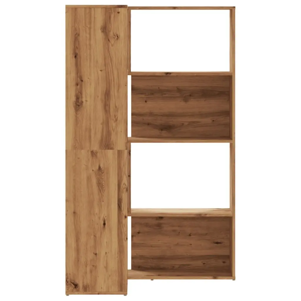 4-Tier Corner Bookcase in Brown
