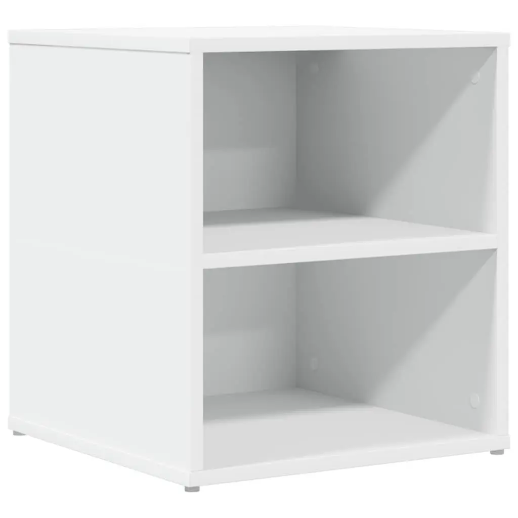 White Corner Cabinet with Durable Engineered Wood