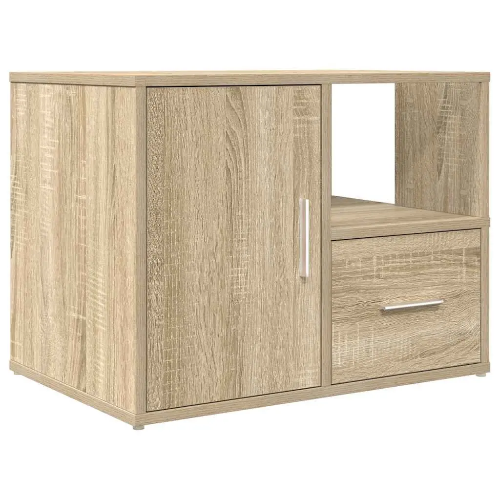 Brown Engineered Wood Corner Cabinet for Storage and Display