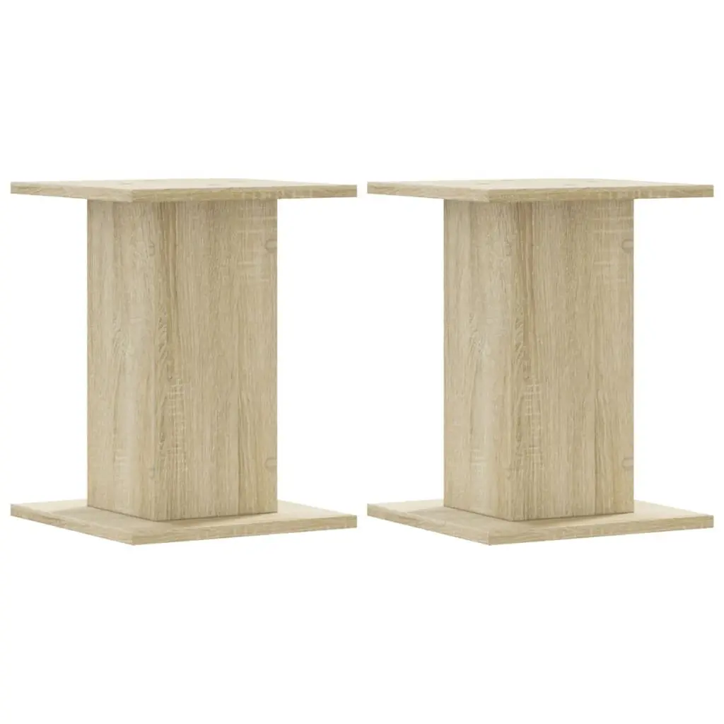 Brown Engineered Wood Plant Stands 30x30x40 cm