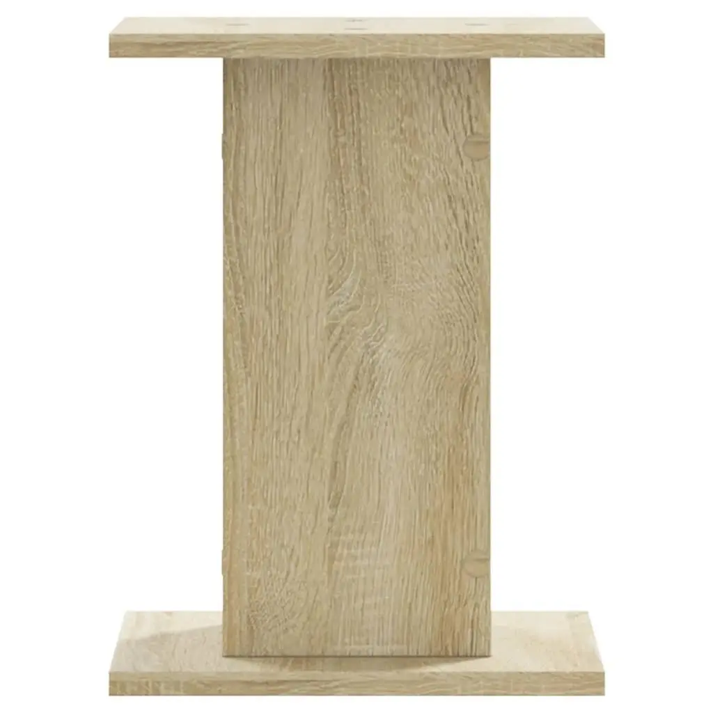 Brown Engineered Wood Plant Stands 30x30x40 cm