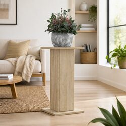Brown Engineered Wood Plant Stands - 30x30x60 cm (Set of 2)