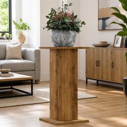 Engineered Wood Plant Stands Set of 2 in Brown