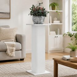 Plant Stands 2 pcs White 30x30x80 cm Engineered Wood Display Holder