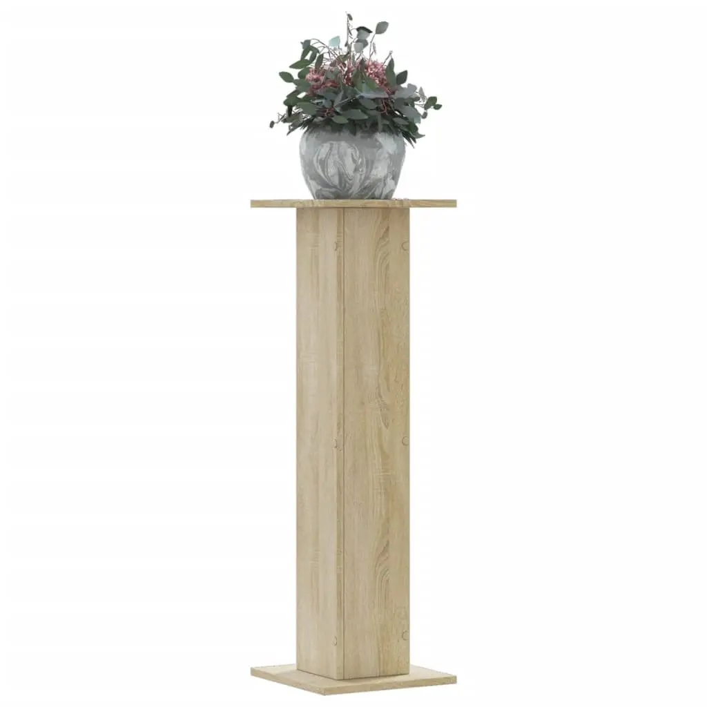 Plant Stands Engineered Wood 30x30x95 cm Brown 2 Piece