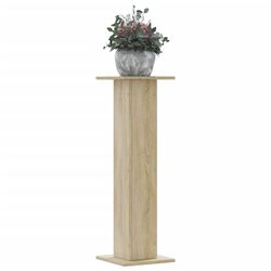 Sturdy Brown Engineered Wood Plant Stands, 2 pcs