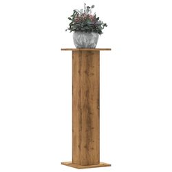 Brown Engineered Wood Plant Stands - 2 Pieces, 30x30x95 cm