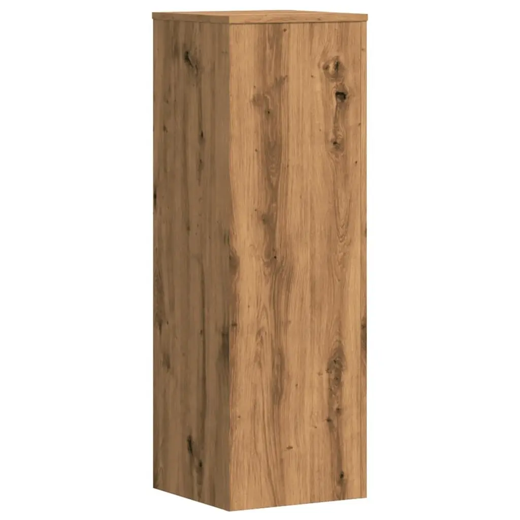2 Piece Plant Stand Brown Engineered Wood 33x33x100 cm Flower Display