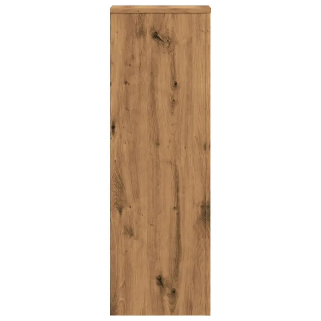 2 Piece Plant Stand Brown Engineered Wood 33x33x100 cm Flower Display