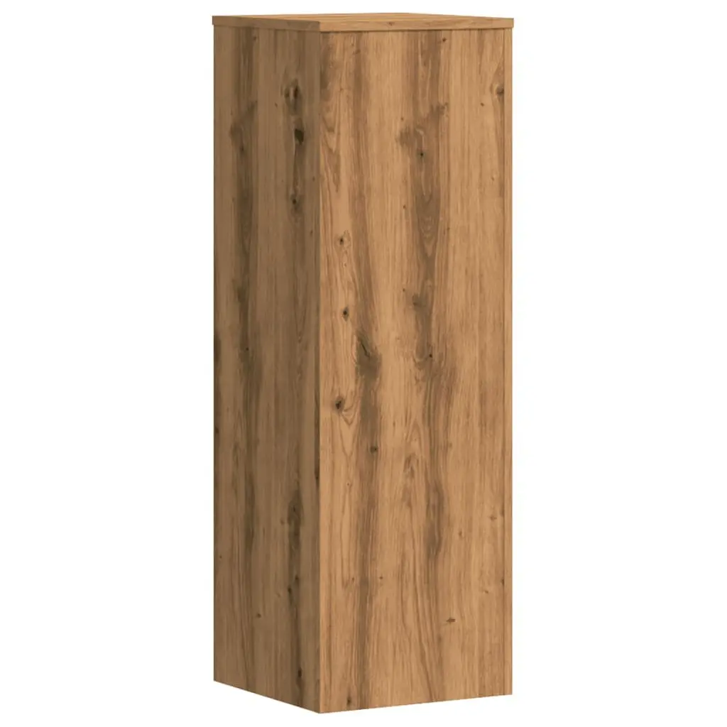 2 Piece Plant Stand Brown Engineered Wood 33x33x100 cm Flower Display