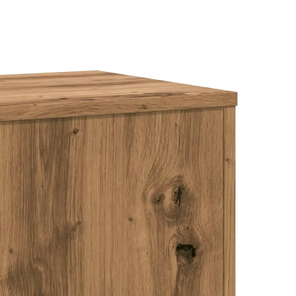 2 Piece Plant Stand Brown Engineered Wood 33x33x100 cm Flower Display