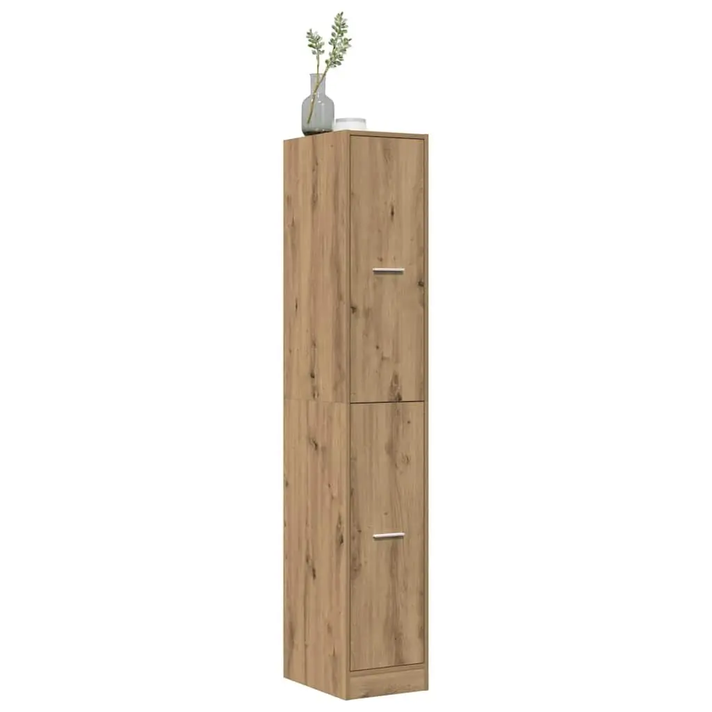 Apothecary Storage Cabinet in Brown Engineered Wood