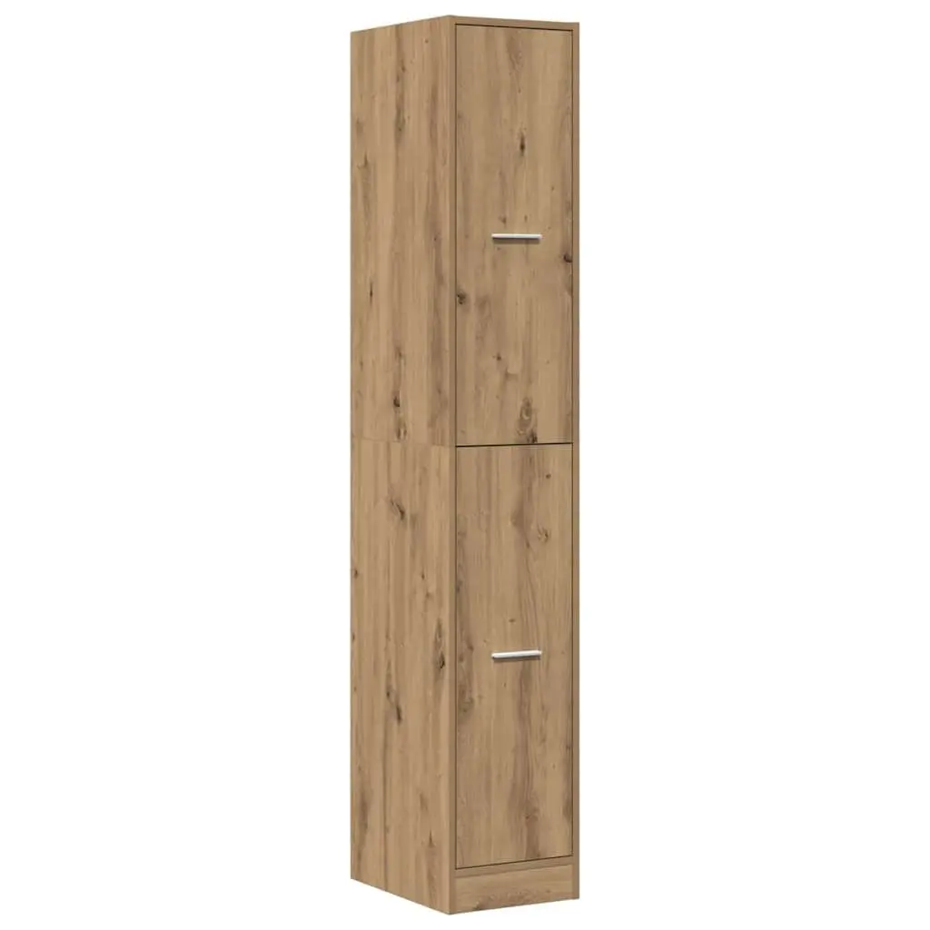 Apothecary Storage Cabinet in Brown Engineered Wood