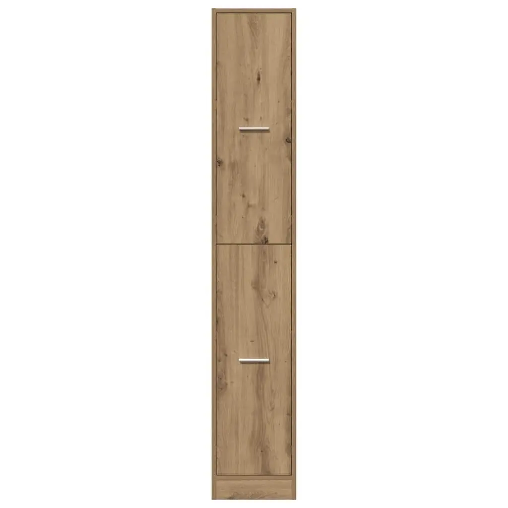 Apothecary Storage Cabinet in Brown Engineered Wood