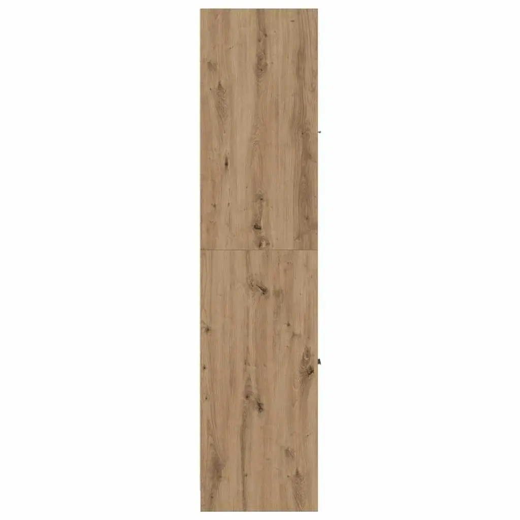 Apothecary Storage Cabinet in Brown Engineered Wood