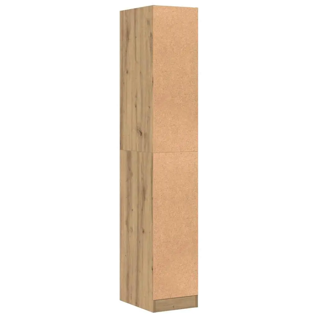 Apothecary Storage Cabinet in Brown Engineered Wood