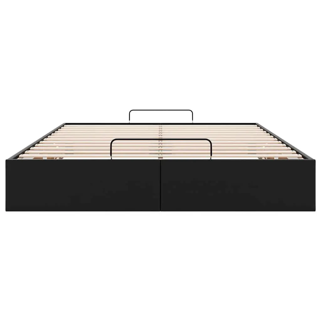 Queen Size Ottoman Storage Bed Frame in Black