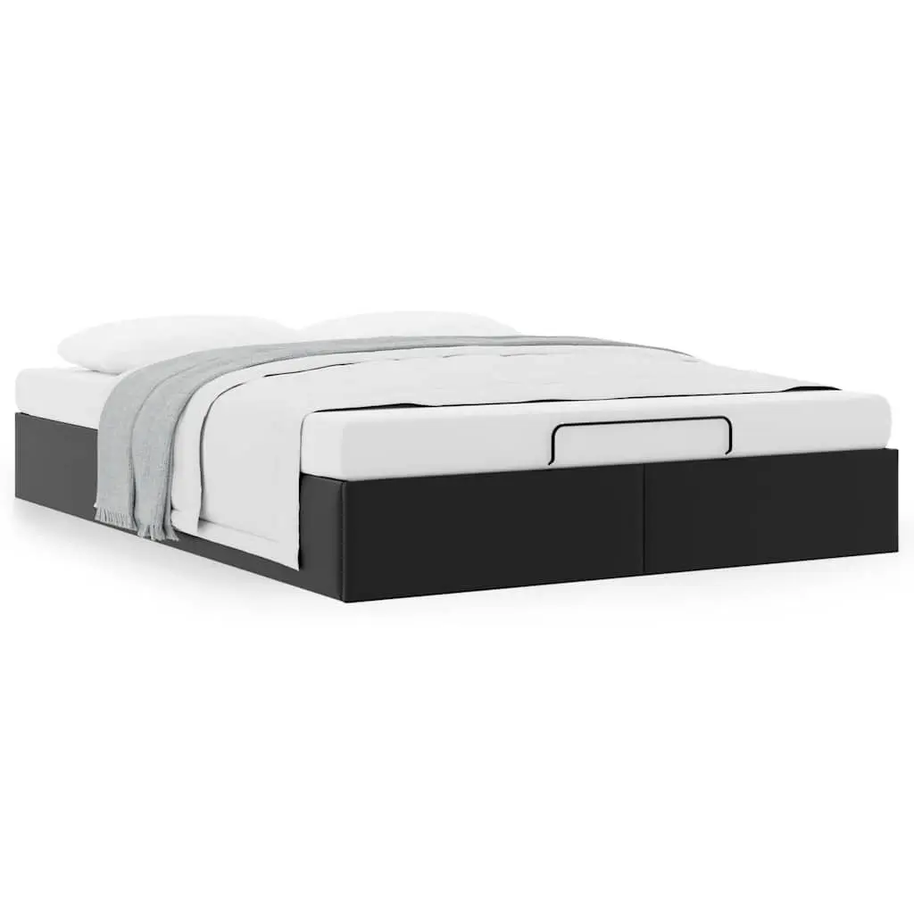 Queen Size Ottoman Storage Bed Frame in Black