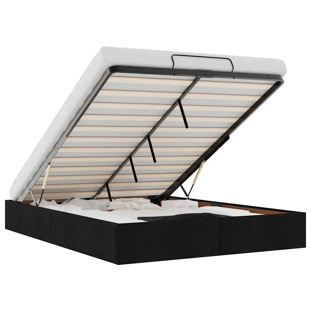 Queen Ottoman Bed Frame with Under-Bed Storage