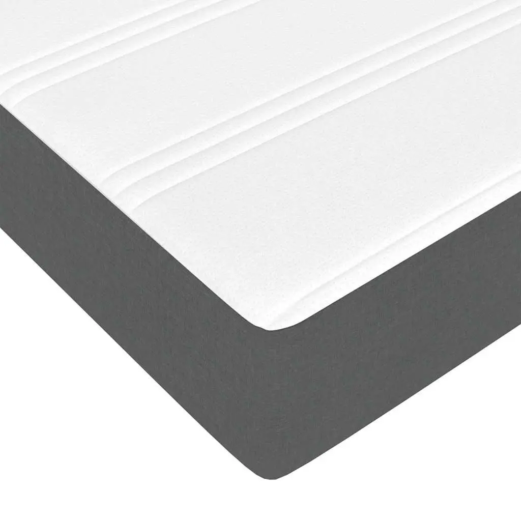 Ottoman Bed Pocket Spring Mattress Queen Grey Fabric Storage Lift Base