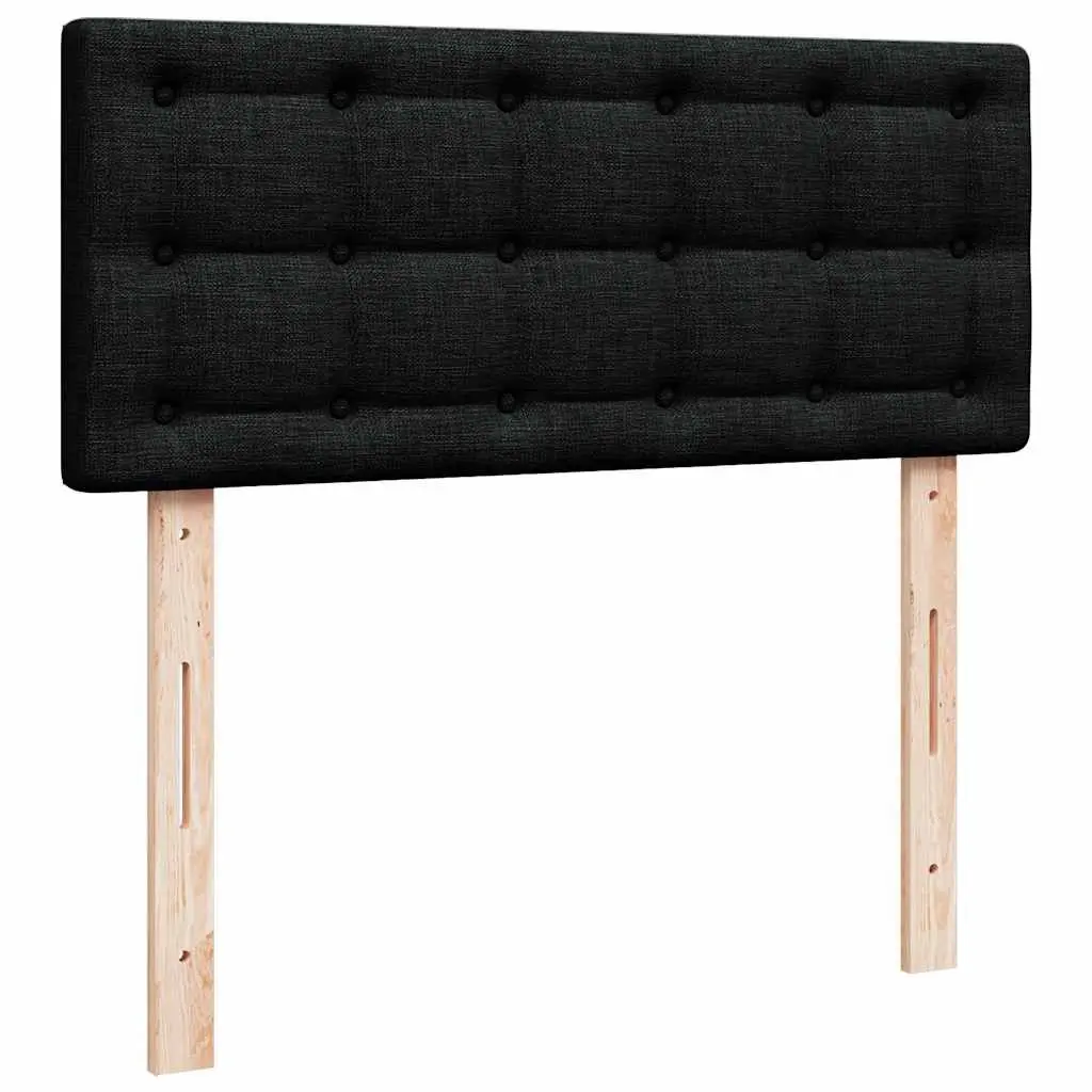 Ottoman Bed with Pocket Spring Mattress in Black