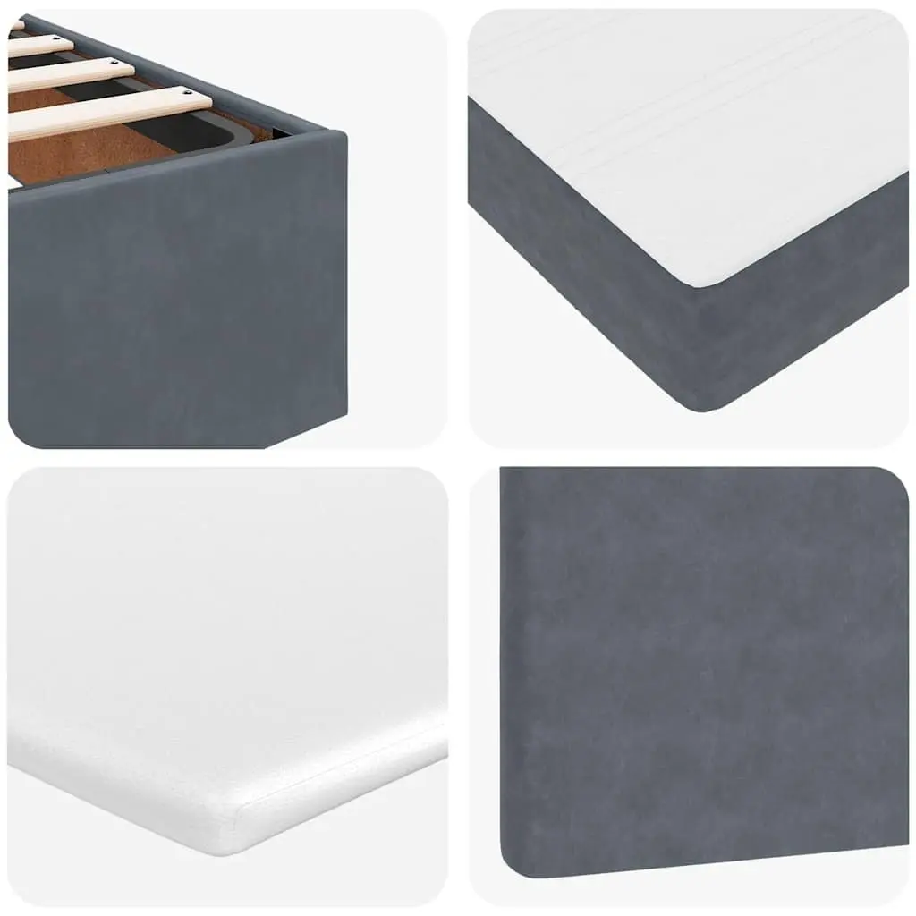 Ottoman Bed with Pocket Spring Mattress in Grey