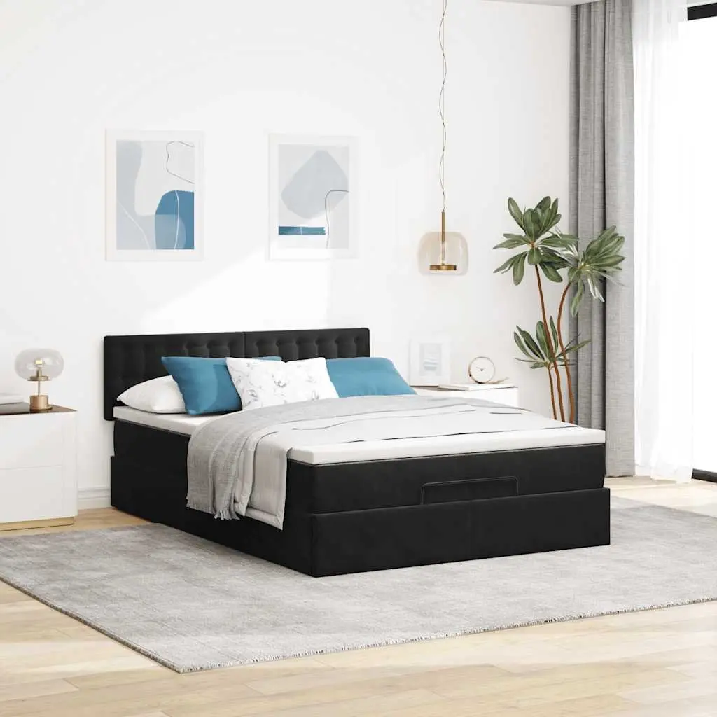 Double Ottoman Bed with Pocket Spring Mattress