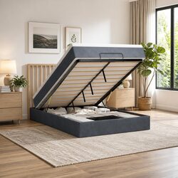 Premium Queen Ottoman Bed with Pocket Spring Mattress