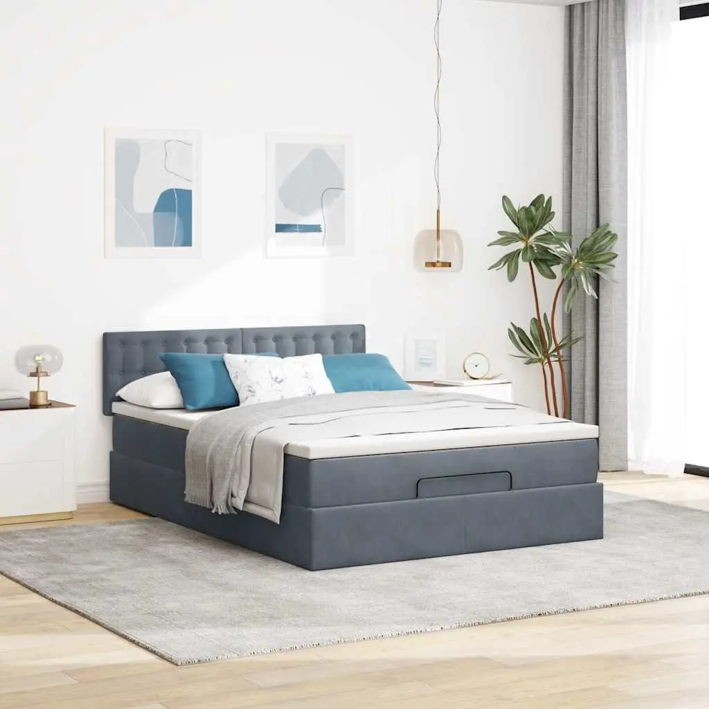 Queen Ottoman Bed with Pocket Spring Mattress