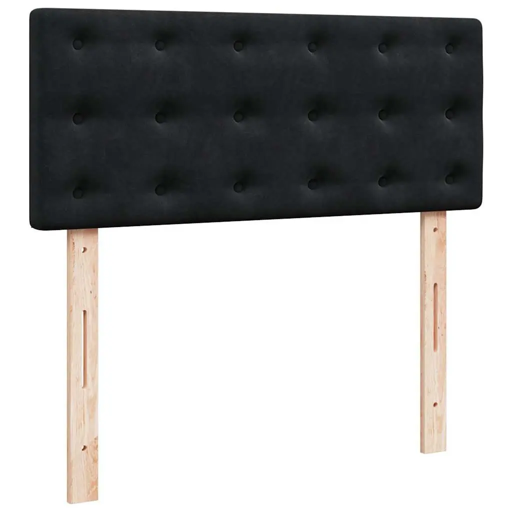 Black King Single Ottoman Bed with Pocket Spring Mattress