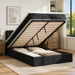 King Ottoman Bed with Premium Pocket Spring Mattress