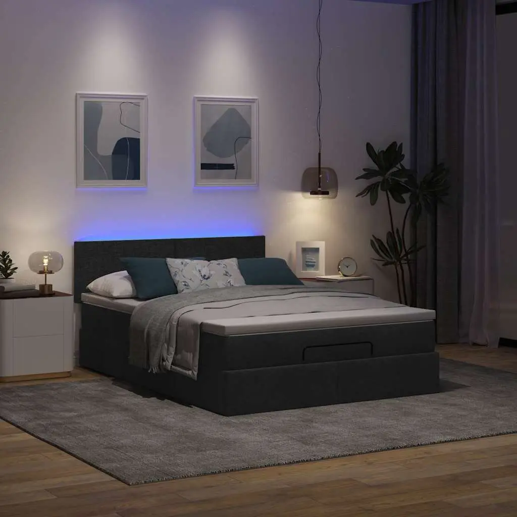 Double Ottoman Bed with Pocket Spring Mattress