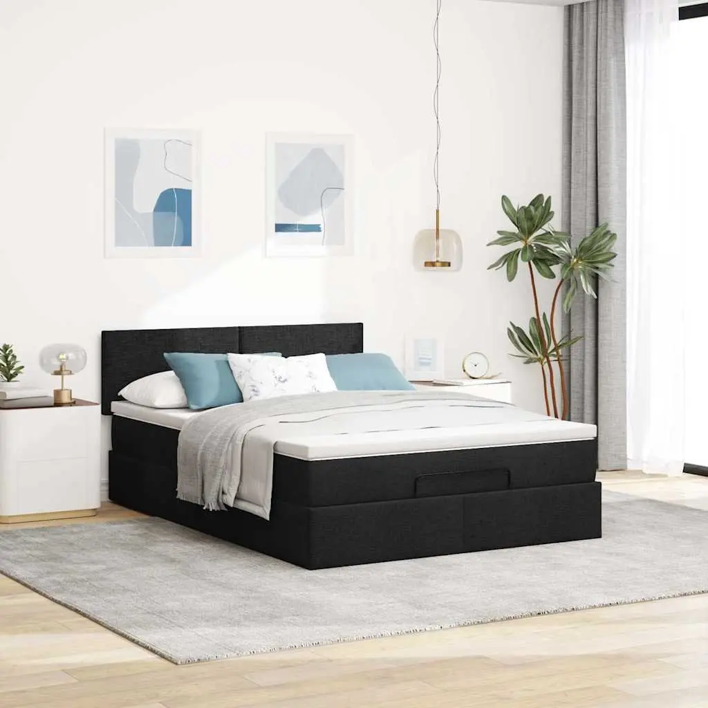 Double Ottoman Bed with Pocket Spring Mattress