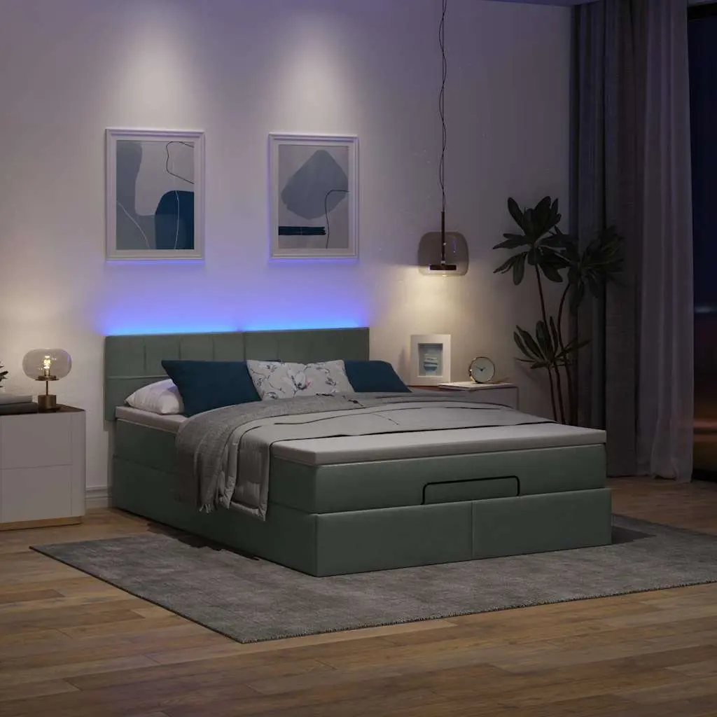 Queen Ottoman Bed with Pocket Spring Mattress