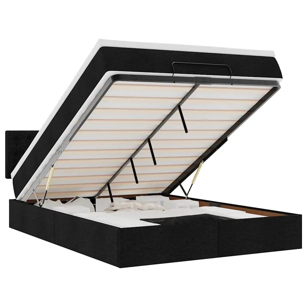 Ottoman Bed with Pocket Spring Mattress and LED Lighting