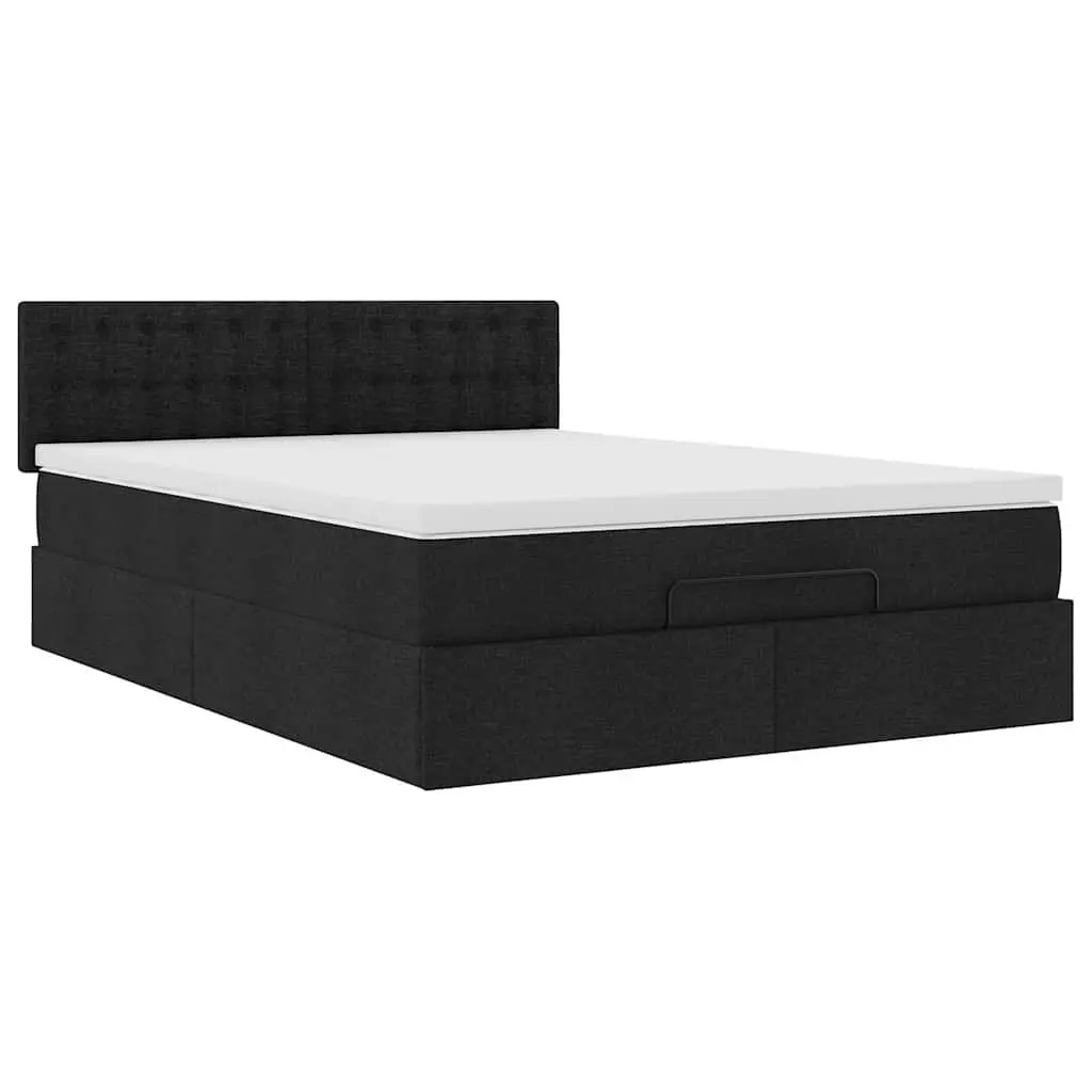 Ottoman Bed with Pocket Spring Mattress and LED Lighting