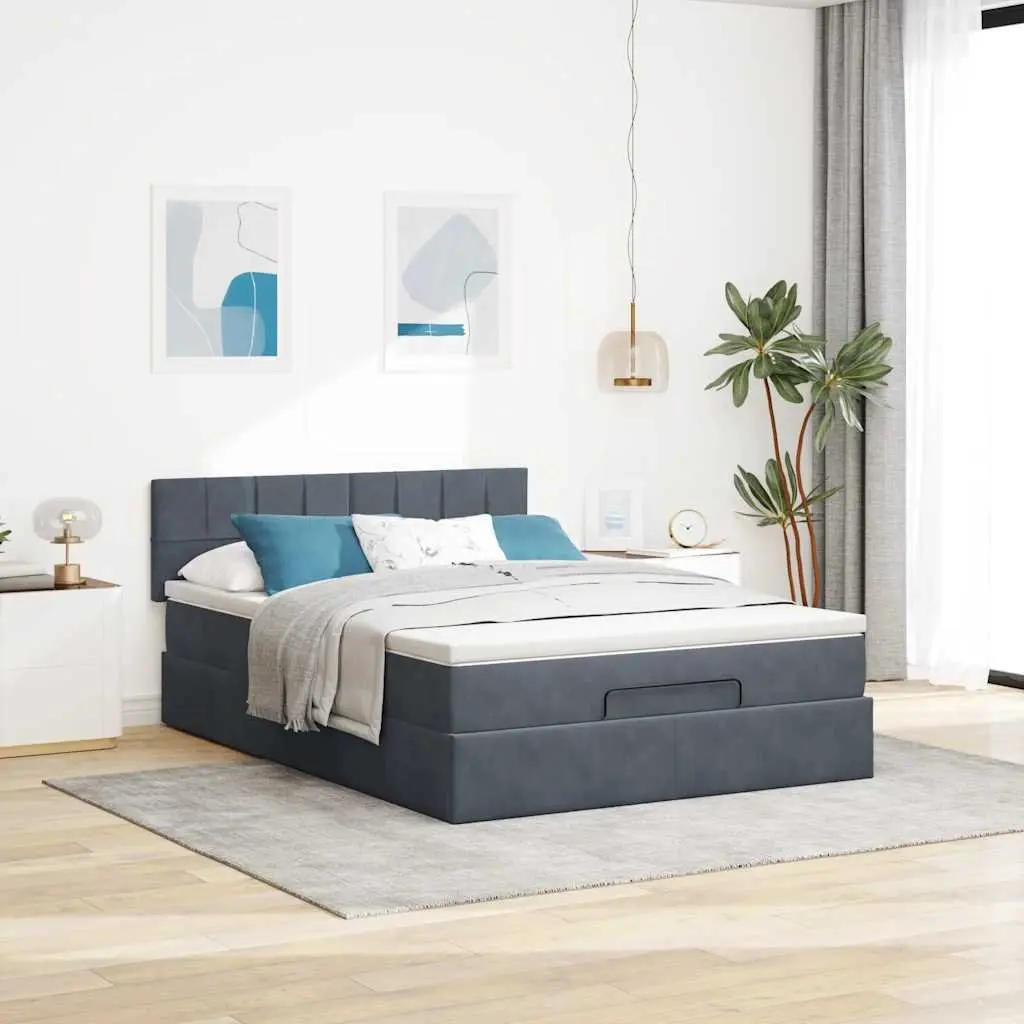 Double Ottoman Bed with Pocket Spring Mattress