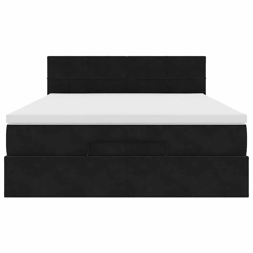 Ottoman Bed with Pocket Spring Mattress and LED Lights