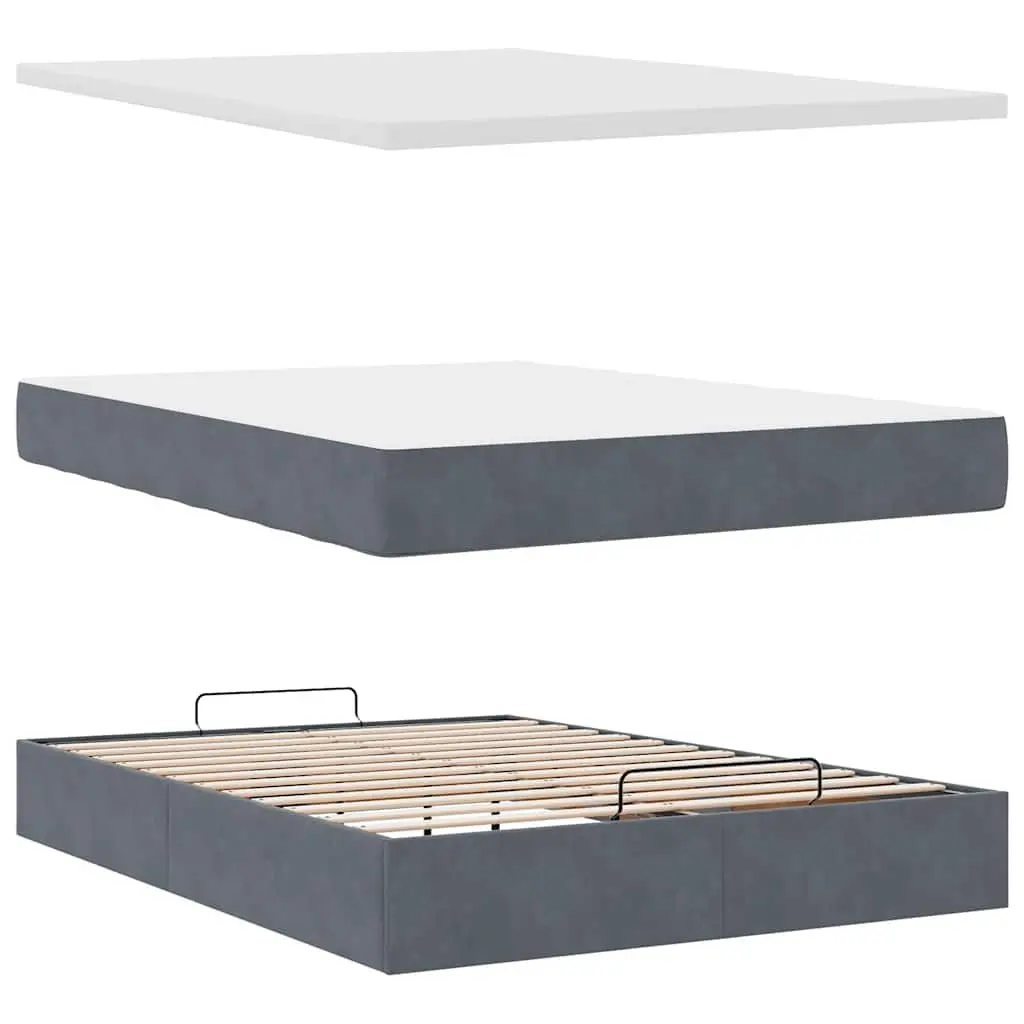 Queen Ottoman Bed with Pocket Spring Mattress