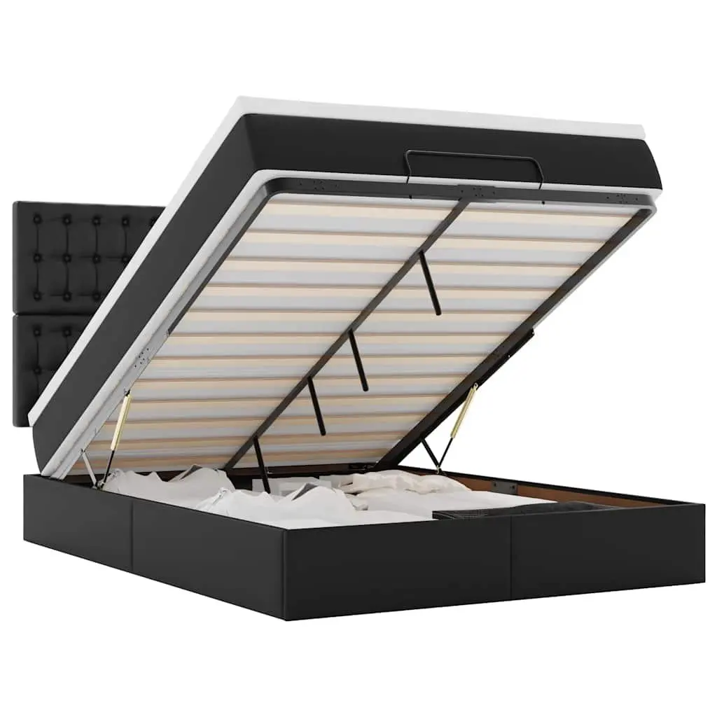 Queen Ottoman Bed Frame with Pocket Spring Mattress