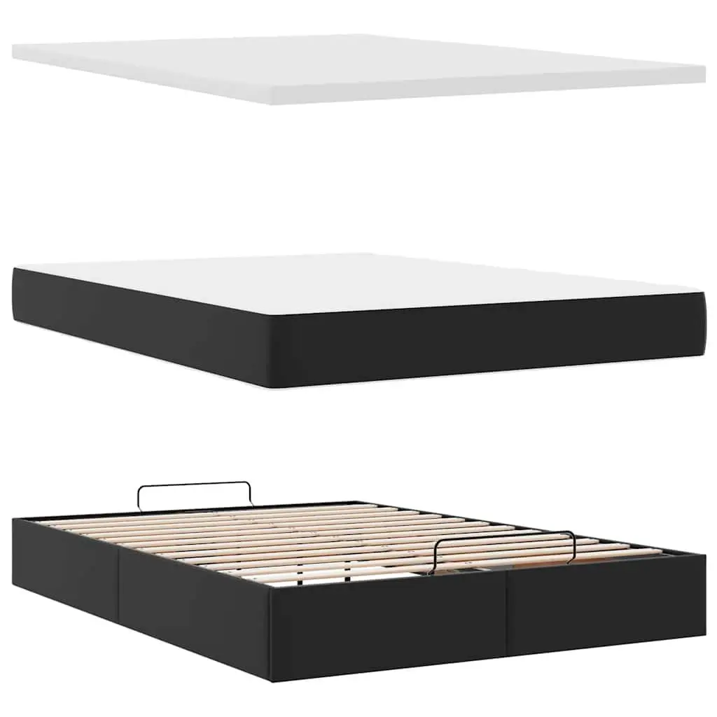 Queen Ottoman Bed Frame with Pocket Spring Mattress