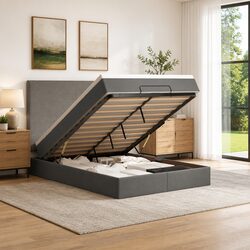 Stylish Double Ottoman Bed with Premium Pocket Spring Mattress